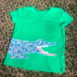 Mini Boden gator appliqué tee